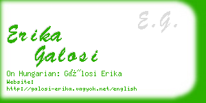 erika galosi business card